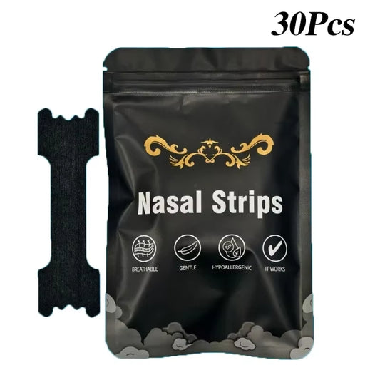30Pcs Enhanced Adhesion Sports Nasal Strips – Breathable & Comfortable Design,Suitable for Sports & Sleep